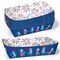 Big Dot of Happiness 4th of July Food Trays, Disposable Food Boats for Memorial Day Picnic, Patriotic USA, Double-Sided Paper Meal Holders - 12 Ct